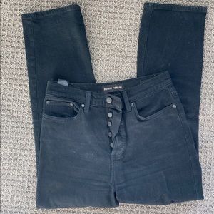 Aritzia Denim Forum Arlo Straight Black